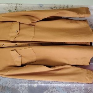 Men's Stone Creek XL medium tan soft brushed polyester shirt; never worn; no tag